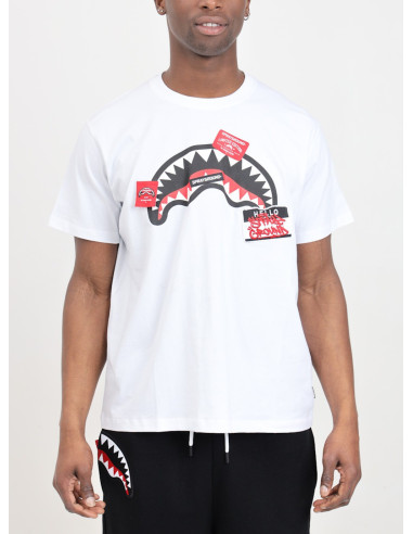 SPRAYGROUND T-SHIRT UOMO,LABEL SHARK REGULAR