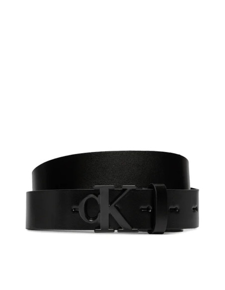 CALVIN KLEIN CINTURA DONNA,ROUND MONO PL LTHR BELT