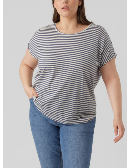 VERO MODA CURVE T-SHIRT DONNA AYA PLAIN SS TOP STR