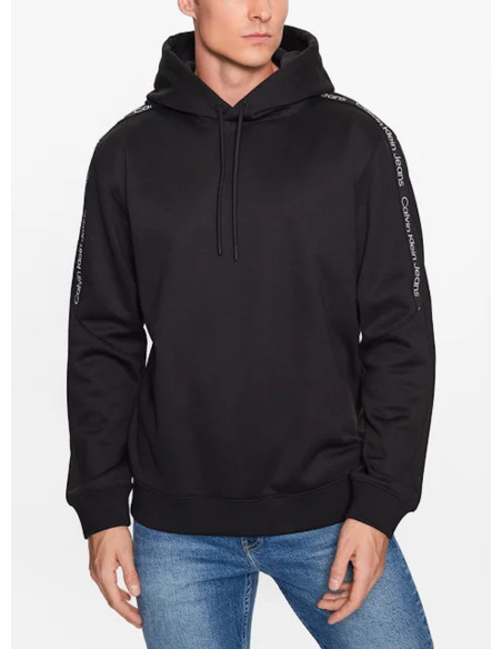 CALVIN KLEIN JEANS FELPA UOMO,LOGO TAPE HOODIE