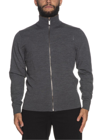 CALVIN KLEIN MAGLIA UOMO,MERINO ZIP THROUGH J