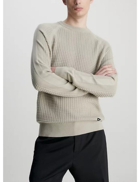 CALVIN KLEIN MAGLIONE UOMO,TEXTURE MIX CN SWEAT