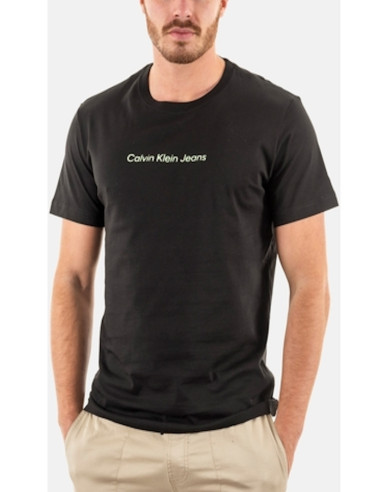 CALVIN KLEIN JEANS T-SHIRT UOMO,MIRRORED CK LOGO T