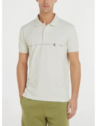 CALVIN KLEIN JEANS LOGO REPEAT POLO UOMO