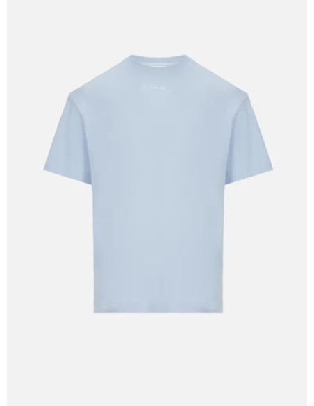 CALVIN KLEIN T-SHIRT UOMO,NANO LOGO INTERLOCK