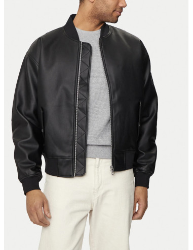 CALVIN KLEIN JEANS UOMO FAUX LEATHER BOMBER, BEH