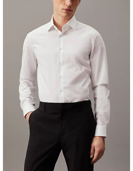 CALVIN KLEIN CAMICIA UOMO POPLIN STRETCH REGUL, Y 