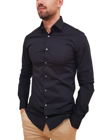 CALVIN KLEIN CAMICIA UOMO POPLIN STRETCH REGUL, B 