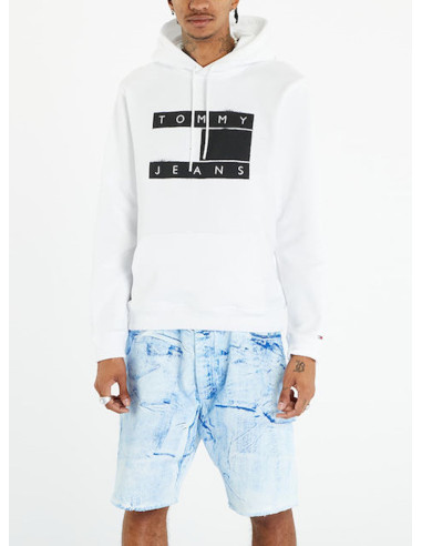 TOMMY JEANS FELPA UOMO,TJM REG FLAG SPRAY H