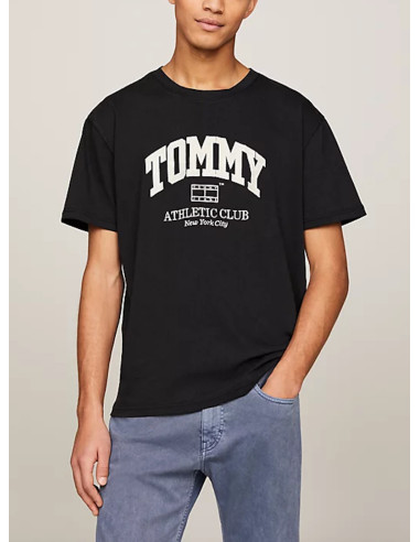 TOMMY JEANS T-SHIRT UOMO,TJM REG ATHLETIC CLU, BDS