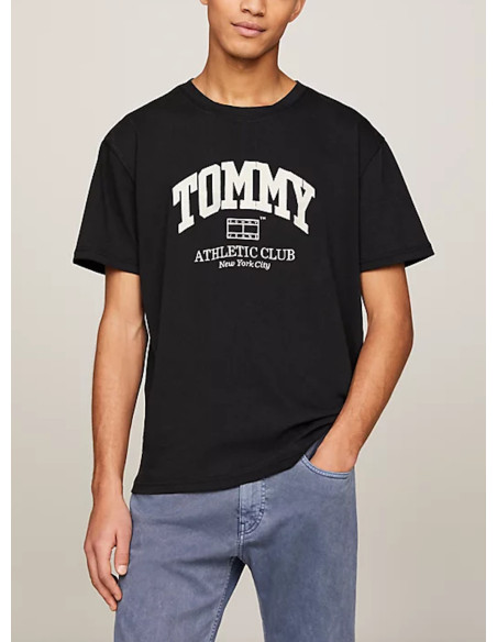 TOMMY JEANS T-SHIRT UOMO,TJM REG ATHLETIC CLU, BDS