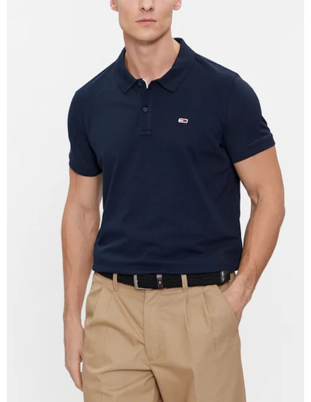 TOMMY JEANS POLO UOMO SLIM PLACKET POL