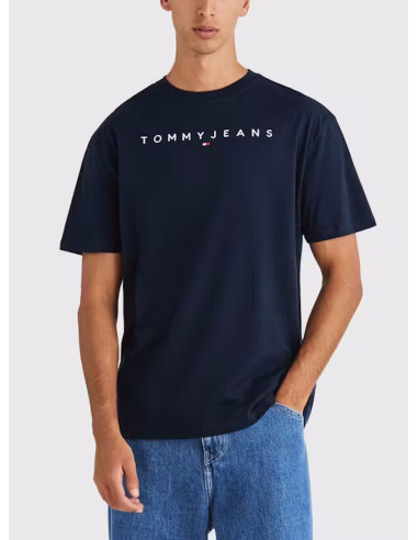 TOMMY JEANS T-SHIRT UOMO REG LINEAR LOGO