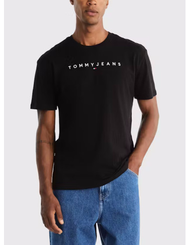 TOMMY JEANS T-SHIRT UOMO REG LINEAR LOGO