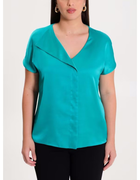 RINASCIMENTO CURVY BLUSA DONNA,MIRA C-309B9008 BLU