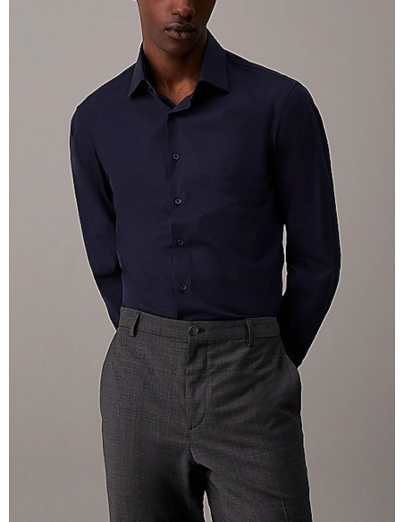 CALVIN KLEIN CAMICIA UOMO POPLIN STRETCH REGUL,