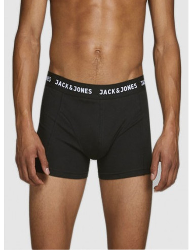 JACK & JONES UOMO JACANTHONY TRUNKS 3 PACK BLACK