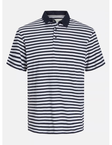 JACK & JONES  POLO UOMO,PRCC SOFT LINEN BLEND SS P