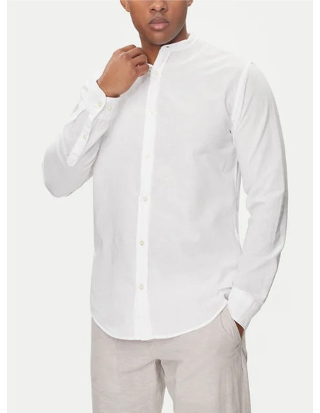 JACK & JONES CAMICIA UOMO JJELINEN BLEND BAND SHIR