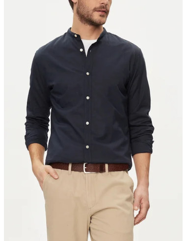 JACK & JONES CAMICIA UOMO JJELINEN BLEND BAND SHIR