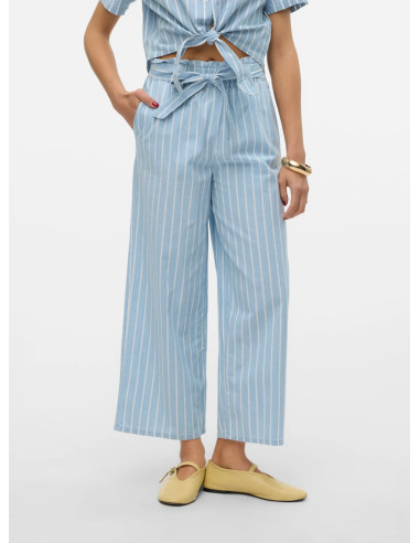 VERO MODA DONNA XENIA HR LOOSE CHAMBRAY CULOTTE PA