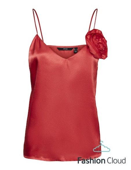 VERO MODA DONNA KLAS ROSE SINGLET TOP WVN GA CE