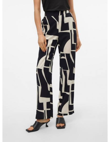 VERO MODA DONNA EASY JOY HW WIDE PANTS WVN GA