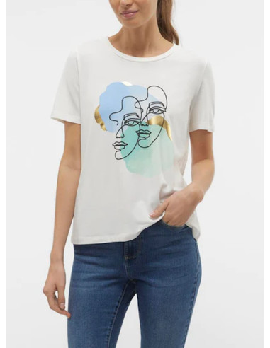 VERO MODA T-SHIRT DONNA,VMIFACEY S/S O-NECK T-SHIR