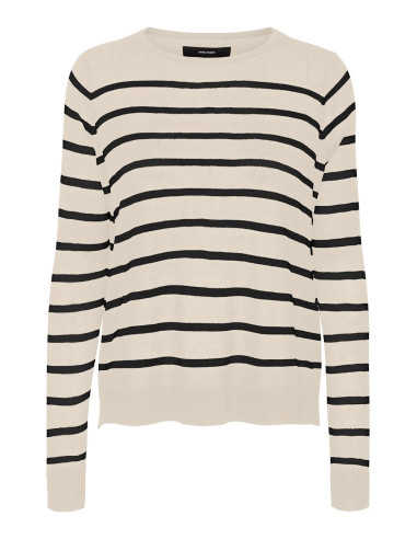 VERO MODA DONNA VMNOVA LS O-NECK PULLOVER GA NOOS