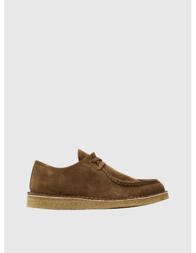 SELECTED SCARPE UOMO CHRISTIAN SUEDE WEDGE MOC-TOE