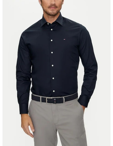 TOMMY HILFIGER CAMICIA UOMO CL SOLID POPLIN RF S