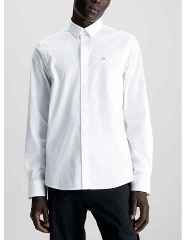 CALVIN KLEIN CAMICIA UOMO,POPLIN STRETCH SLIM