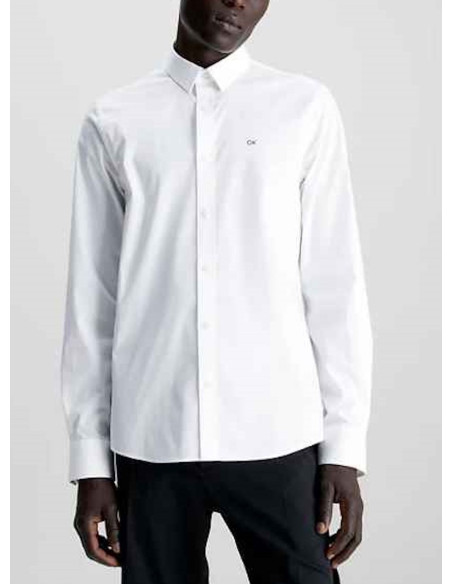 CALVIN KLEIN CAMICIA UOMO,POPLIN STRETCH SLIM