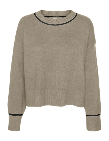 VERO MODA SABA LS O-NECK CONTRAST PULLOVER LCS