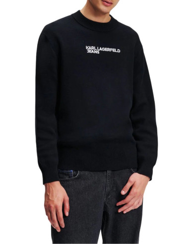 KARL LAGERFELD JEANS  FELPA UOMO LOGO SWEATER