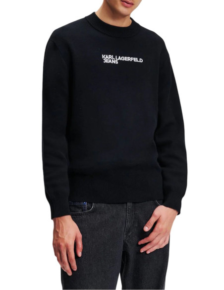 KARL LAGERFELD JEANS  FELPA UOMO LOGO SWEATER