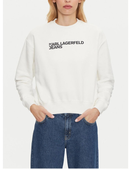 KARL LAGERFELD JEANS FELPA DONNA REG ESSENTIAL LOG