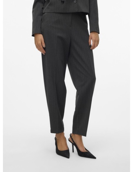 VERO MODA DONNA SILJE HW BARREL PINSTRIPE PANT