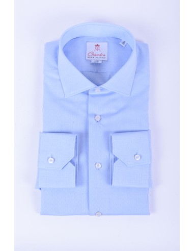 Camicia celeste uomo slim Chandra