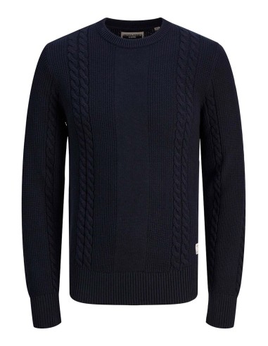 JACK & JONES MAGLIA UOMO,JCOGRID CABLE KNIT CREW N