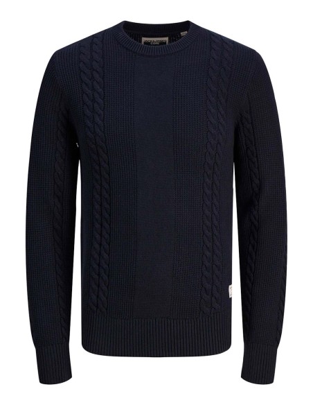 JACK & JONES MAGLIA UOMO,JCOGRID CABLE KNIT CREW N