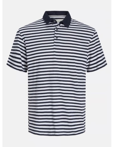 JACK & JONES  POLO UOMO,PRCC SOFT LINEN BLEND SS P