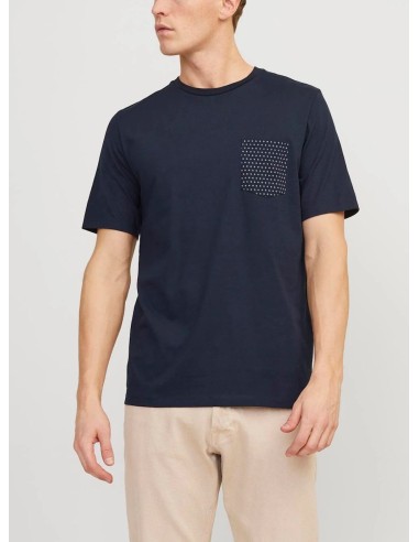 JACK & JONES T-SHIRT UOMO LUIS POCKET TEE  CRE