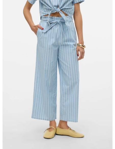 VERO MODA DONNA XENIA HR LOOSE CHAMBRAY CULOTTE PA