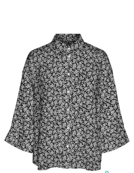 VERO MODA DONNA EASY JOY 3/4 LOOSE SHIRT WVN GA