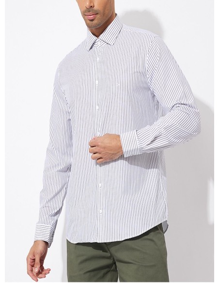 CALVIN KLEIN CAMICIA UOMO, THERMO TECH STRIPE F, C