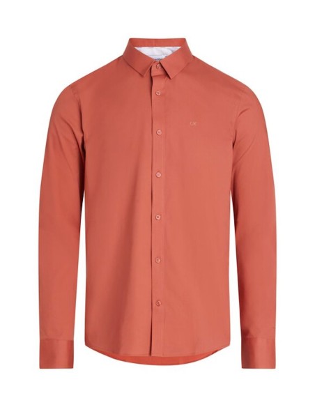 CALVIN KLEIN CAMICIA UOMO,POPLIN STRETCH SLIM