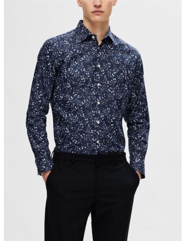 SELECTED CAMICIA UOMO SLHSLIMSOHO-ETHAN AOP SHIRT 