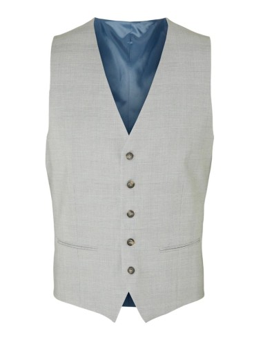 SELECTED GILET UOMO,SLHSLIM-NEIL LIGHT BLUE/GREEN 