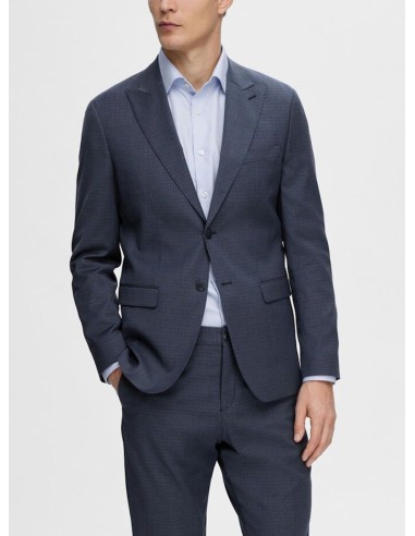 SELECTED BLAZER UOMO,SLHSLIM-NEIL BLUE CHECK BLZ